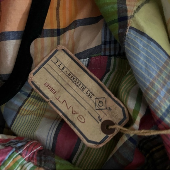 NWT Gant Indian Cotton Madras Shirt Regular Fit Shirt - Picture 11 of 12